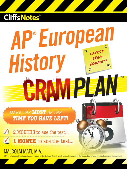 Title details for CliffsNotes AP European History Cram Plan by Malcolm Mafi - Available